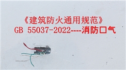 《建筑防火通用規(guī)范》GB 55037-2022——消防電氣